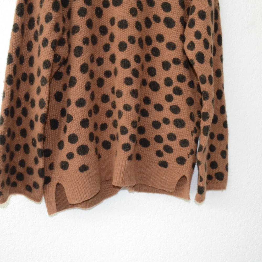 Madewell Leopard Dot Cardigan Sweater Small - Picture 5 of 9